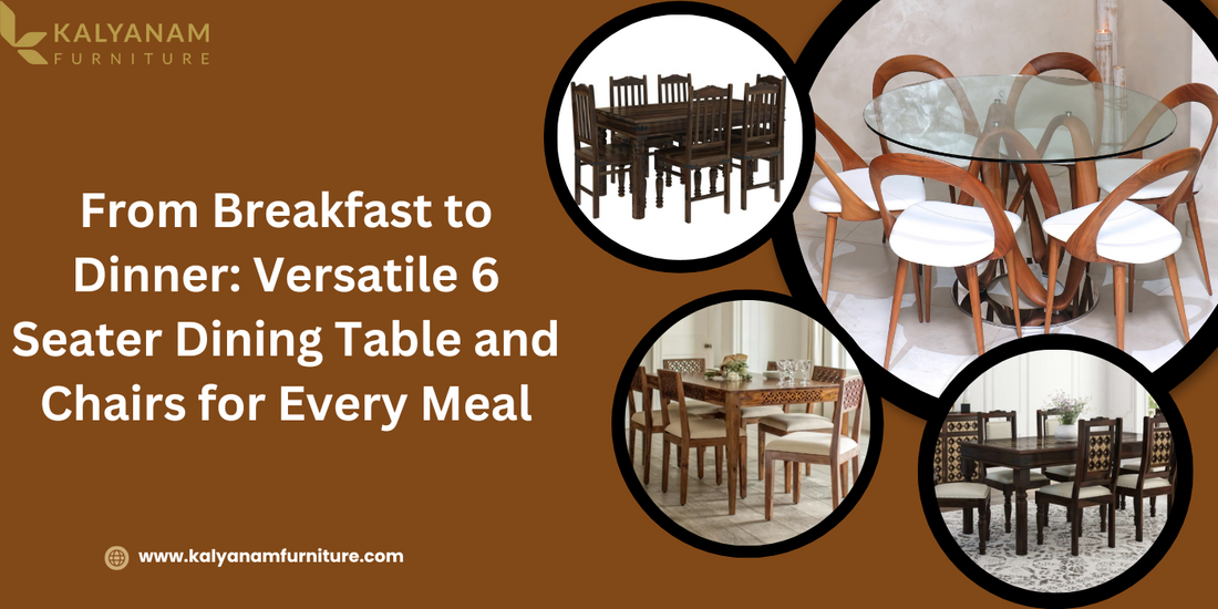 6 seater dining table and chairs