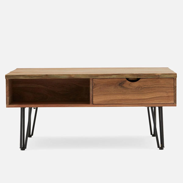nikolas solid wood coffee table