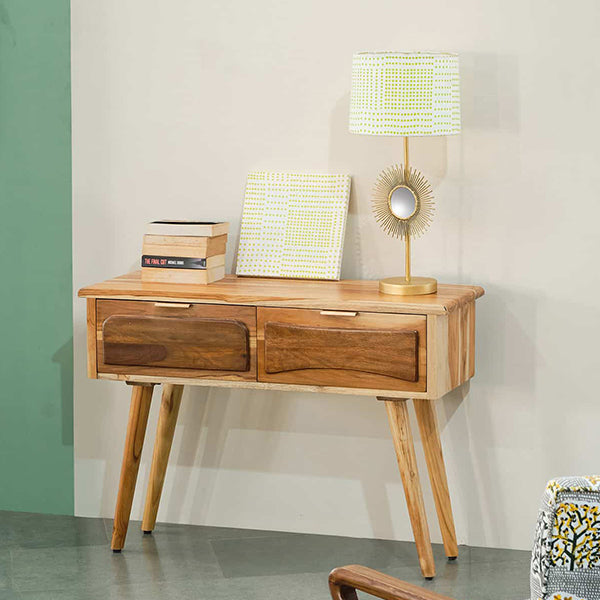 modo solid wood console table