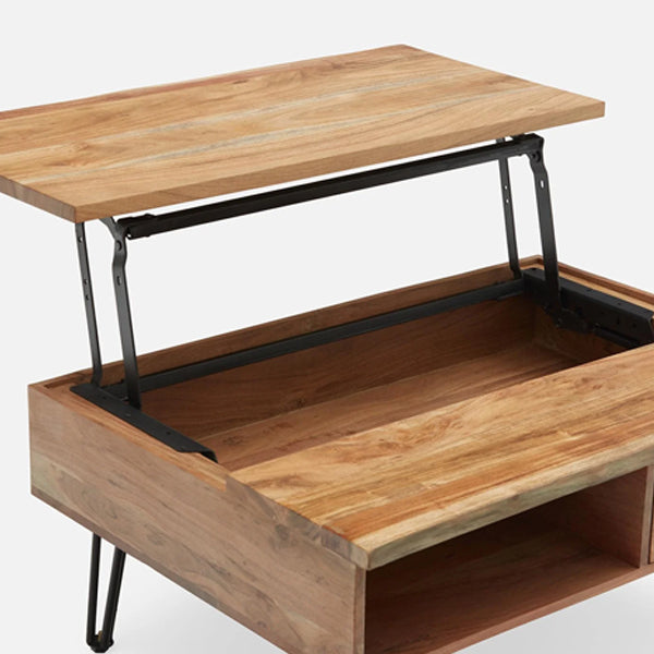 nikolas solid wood coffee table
