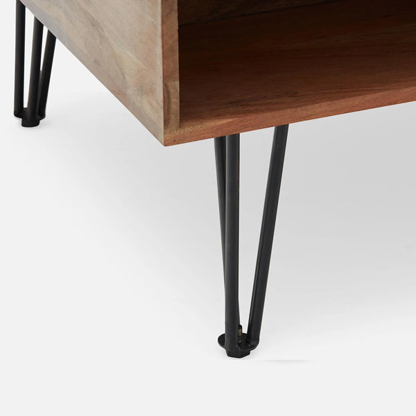 nikolas solid wood coffee table