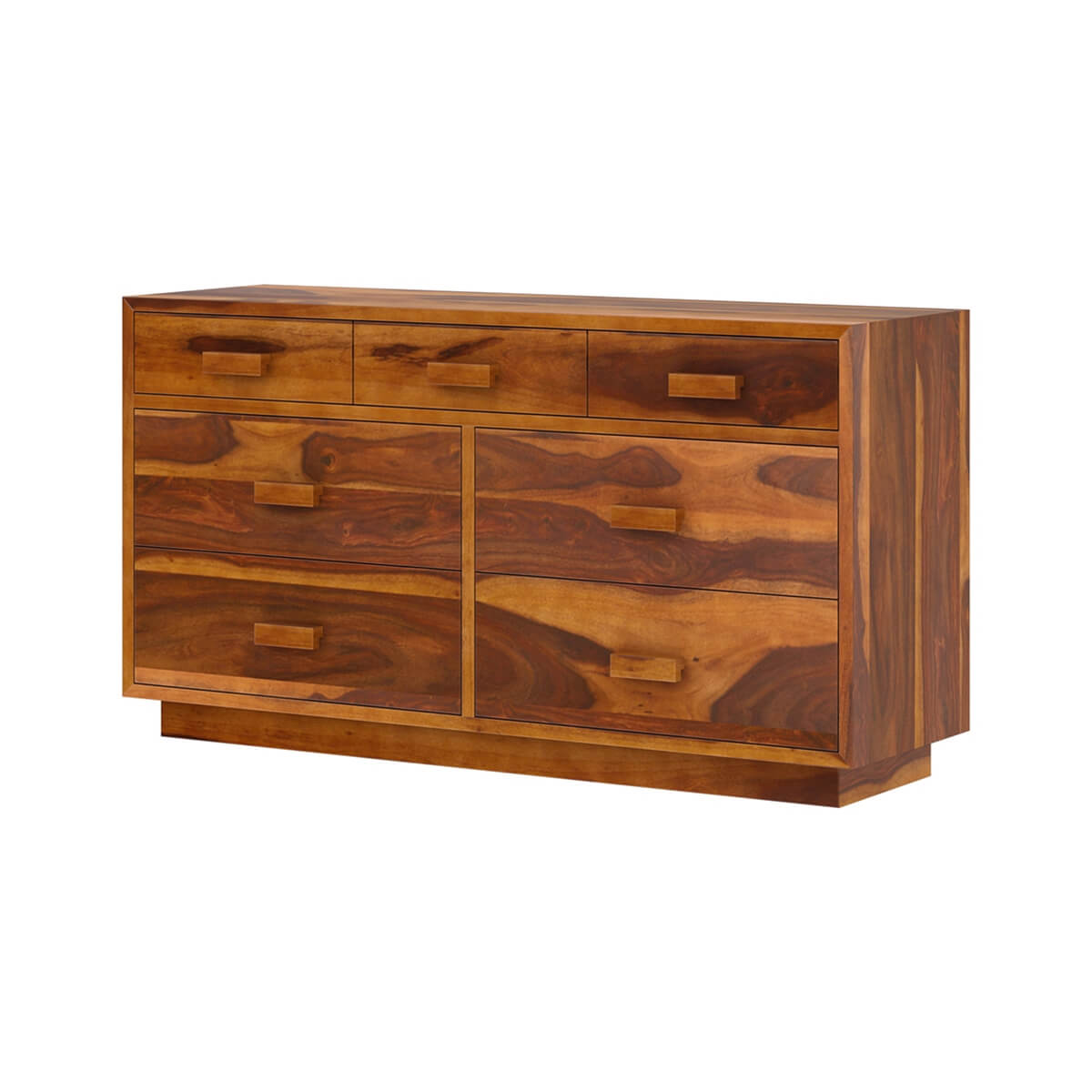 aura solid wood dressing table in natural finish