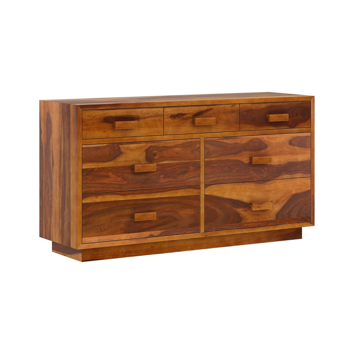 aura solid wood dressing table in natural finish