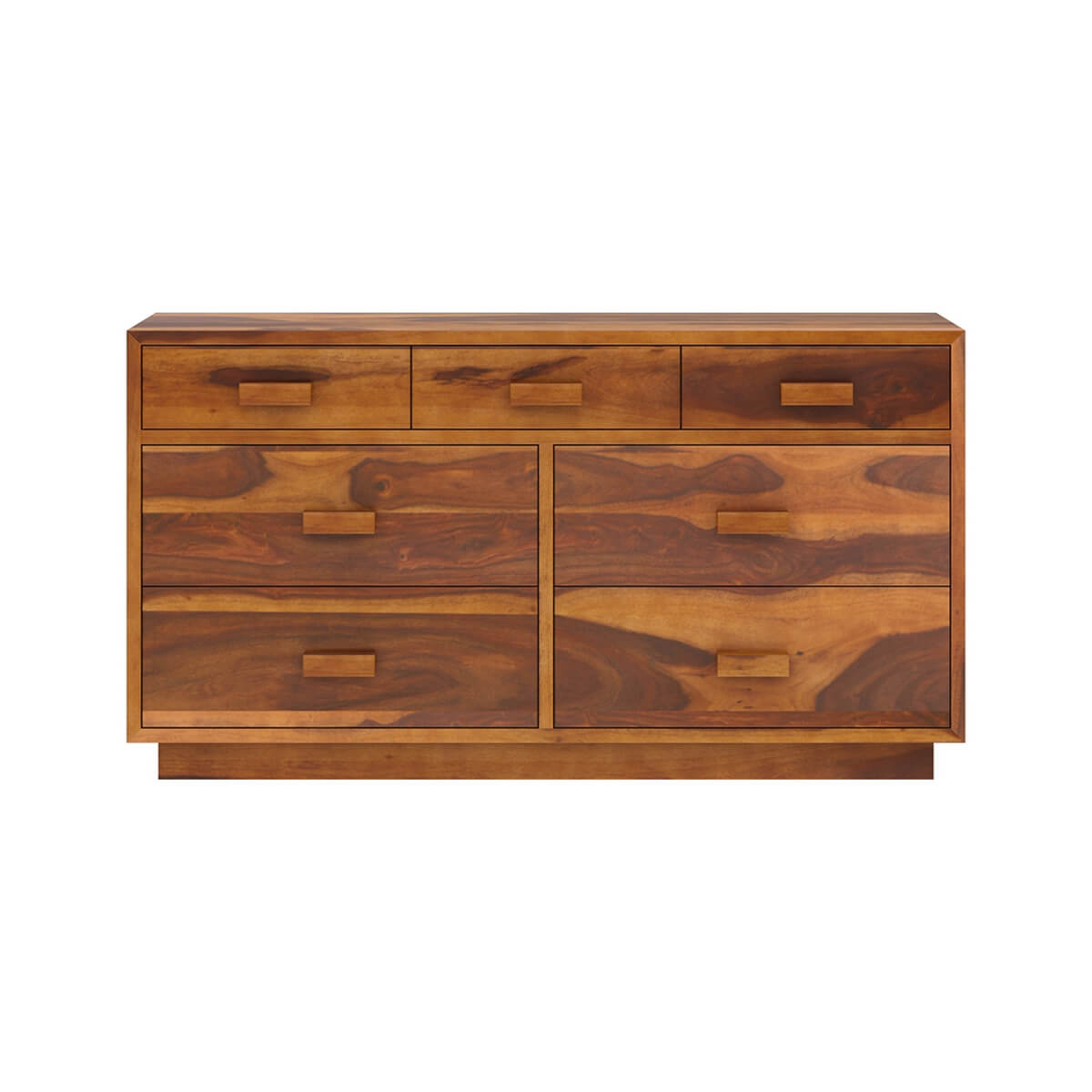 aura solid wood dressing table in natural finish