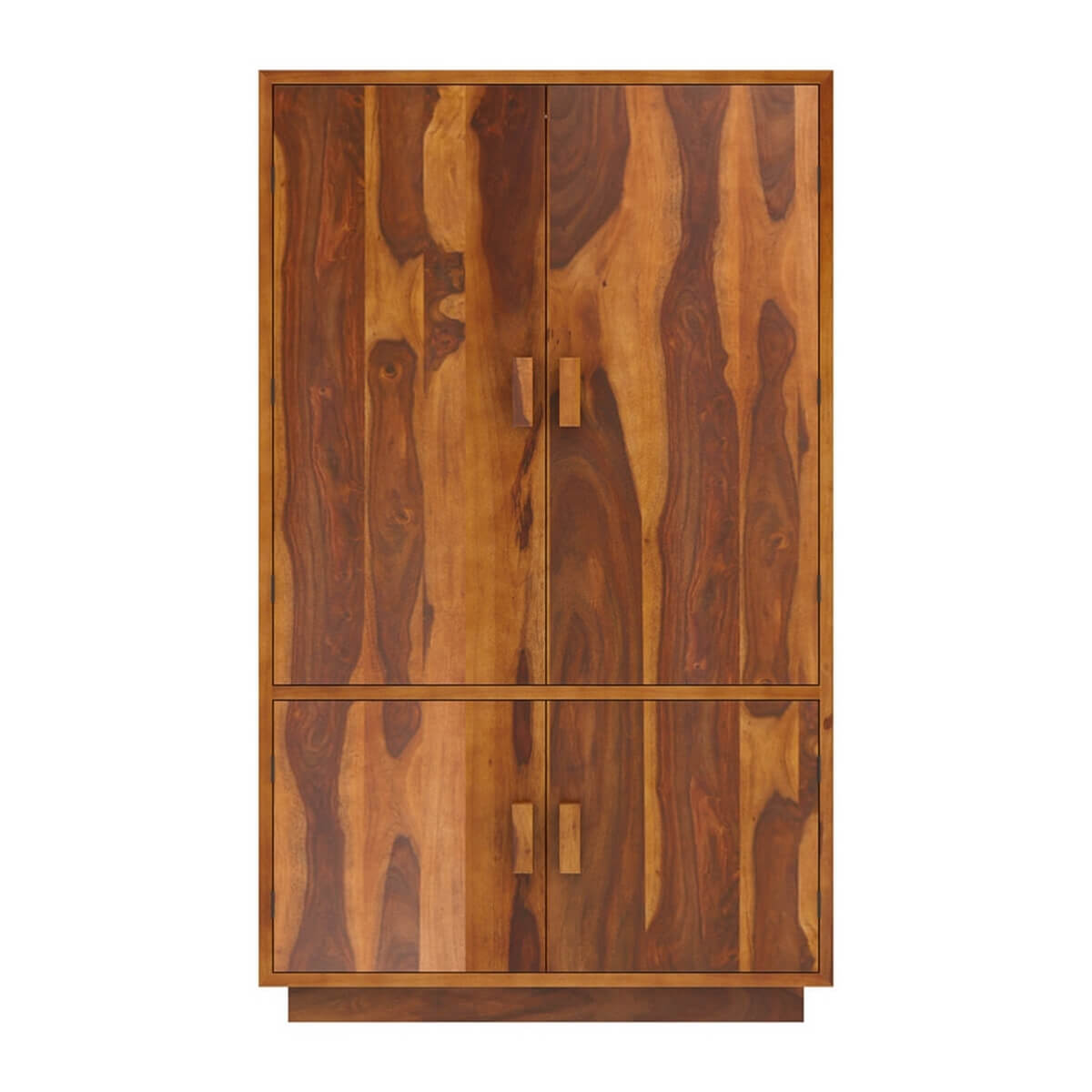 aura solid wood wardrobe in natural finish