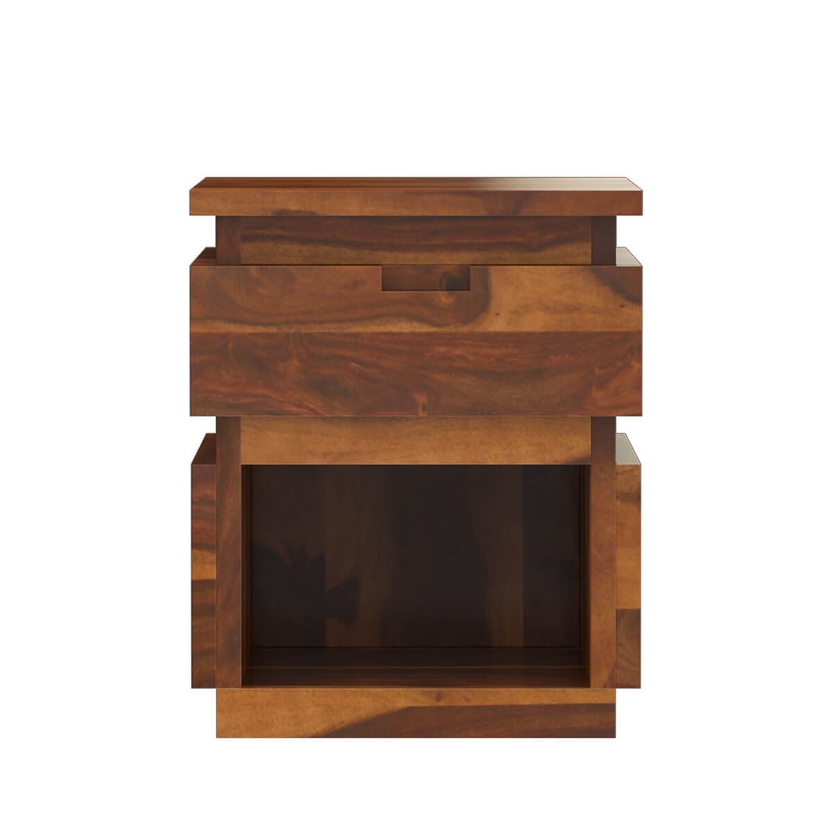 roney solid wood end table