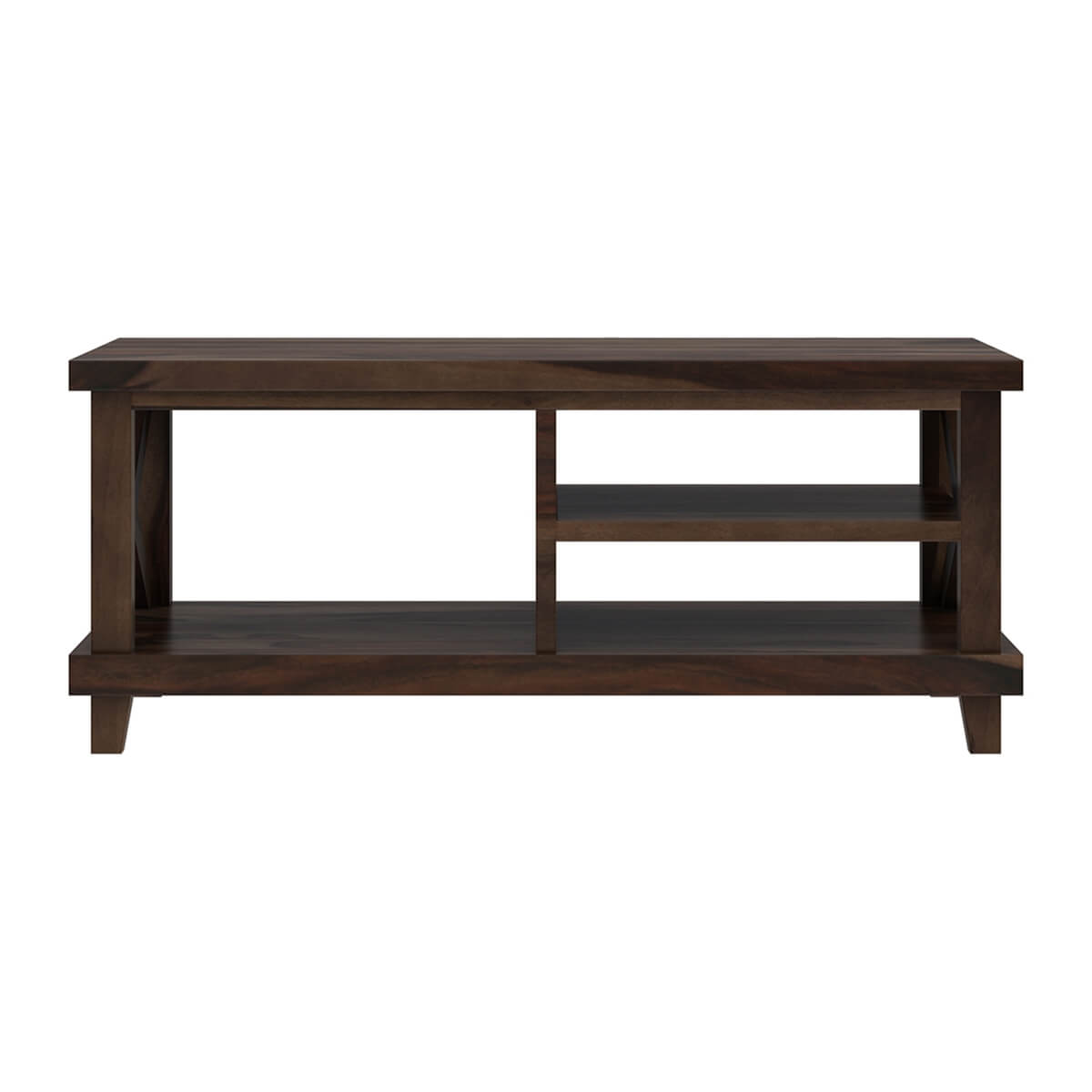 Cross solid wood coffee table