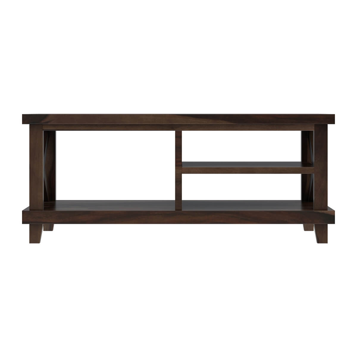 Cross solid wood coffee table