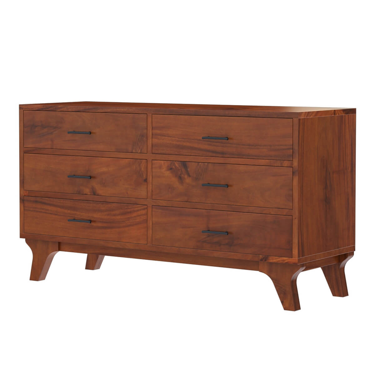 live edge solid acacia wood dresser