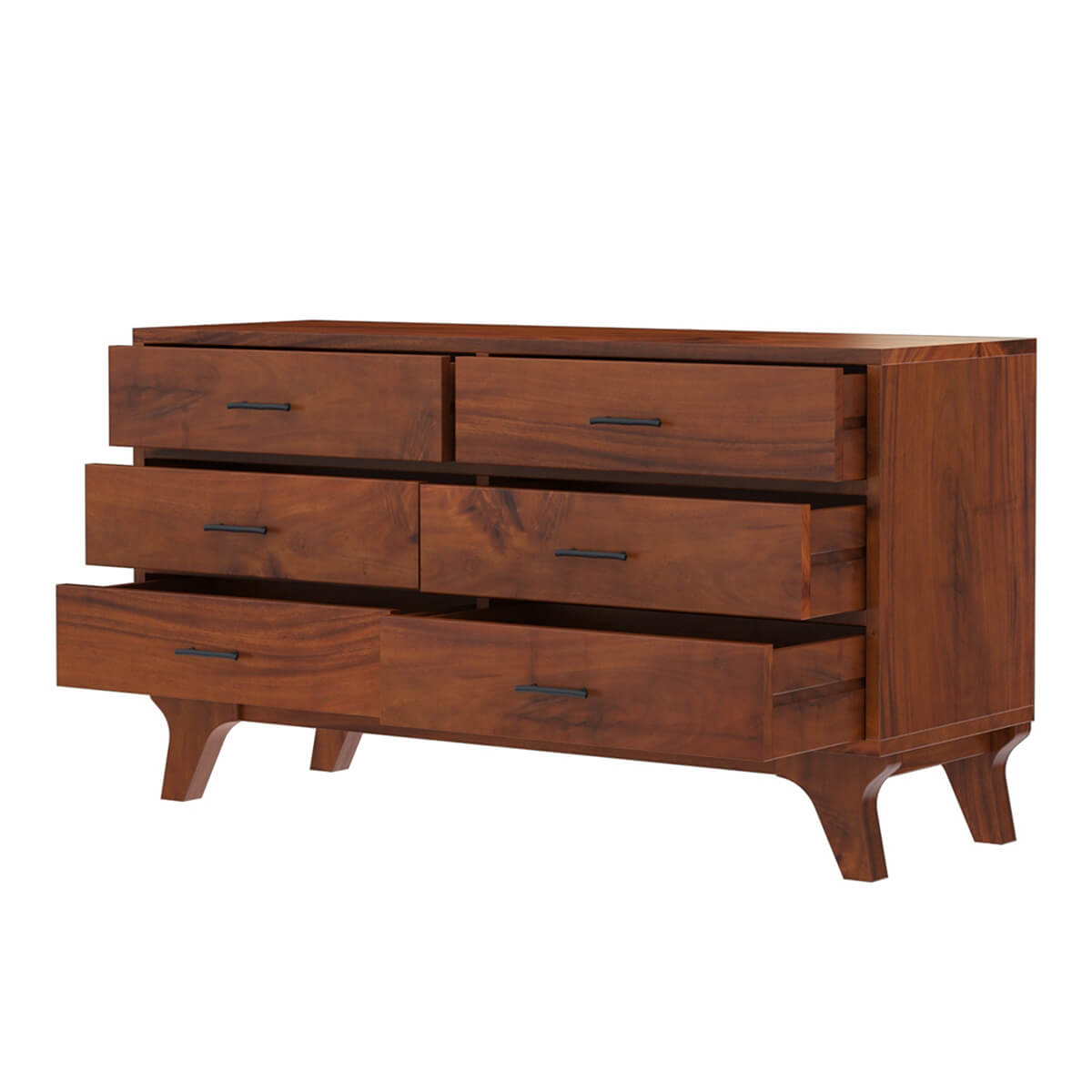 live edge solid acacia wood dresser