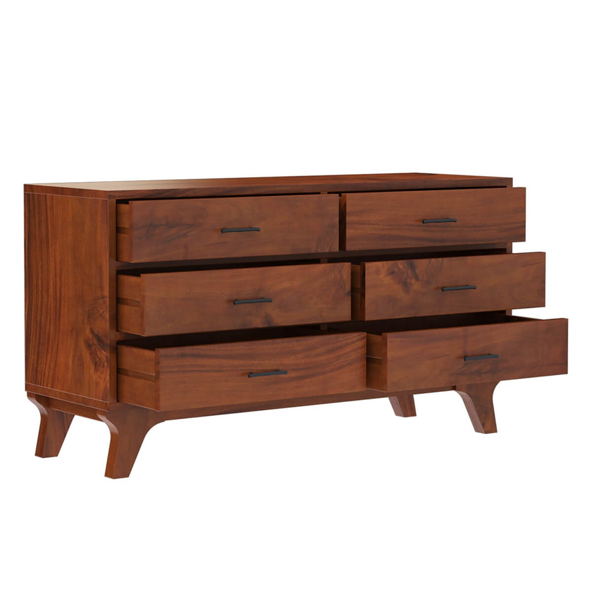 live edge solid acacia wood dresser