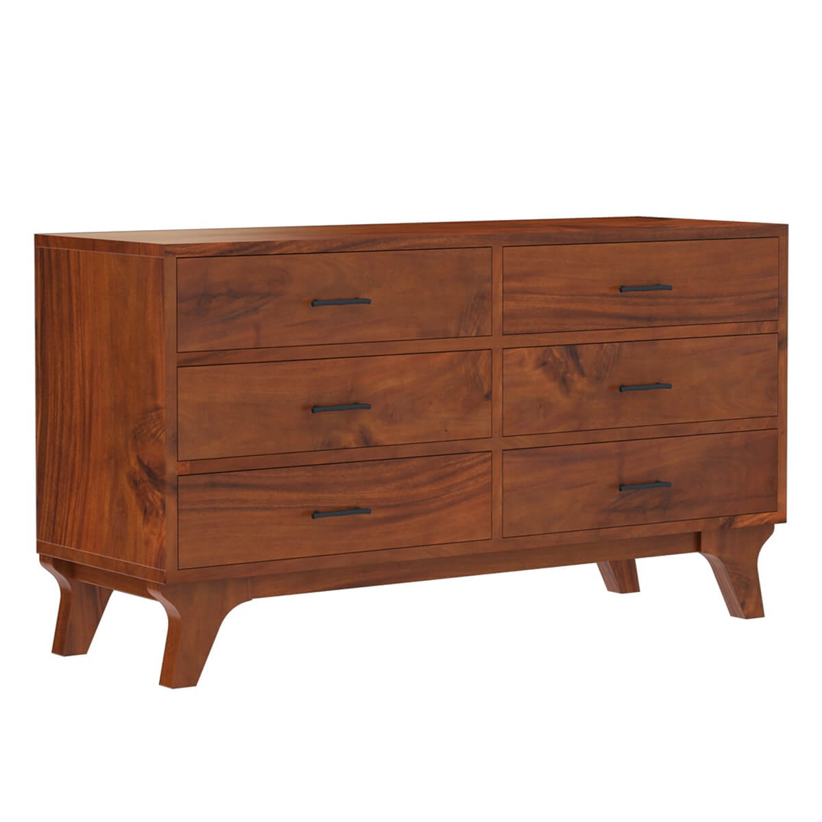 live edge solid acacia wood dresser