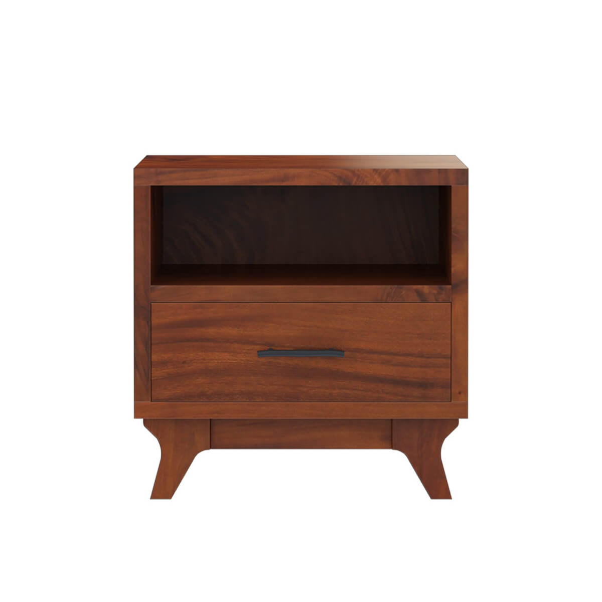 live edge solid acacia wood bedside table