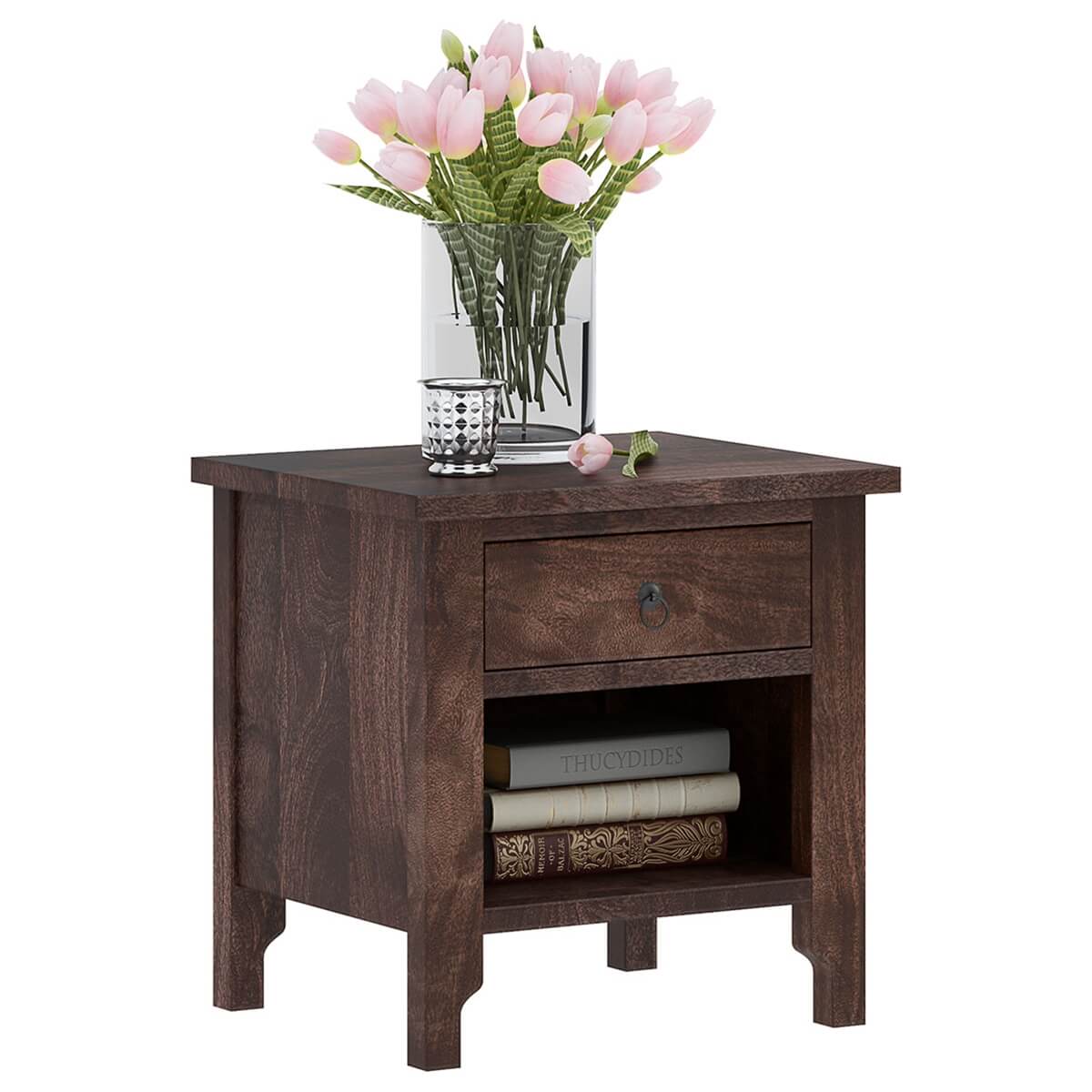 athena solid wood bedside/nightstand table