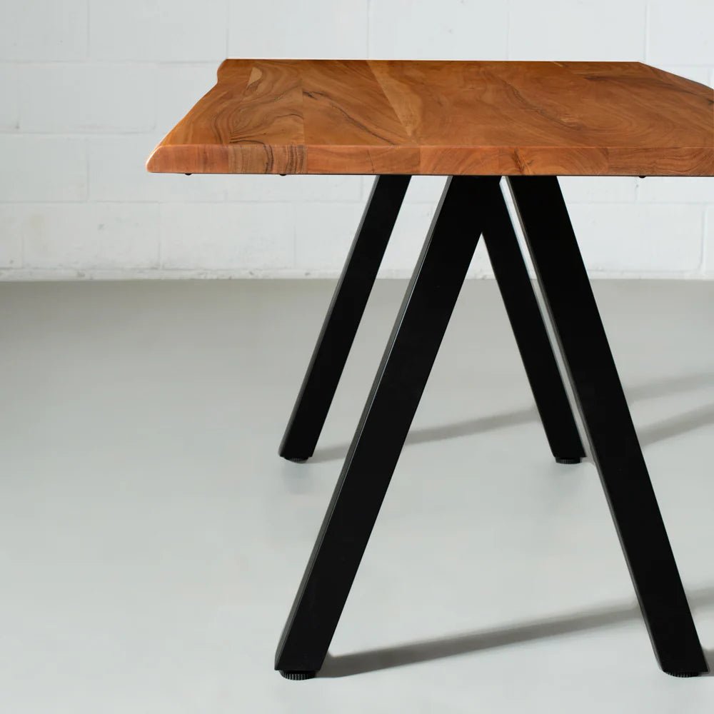 Danton Solid Acacia Live Edge Dining Table
