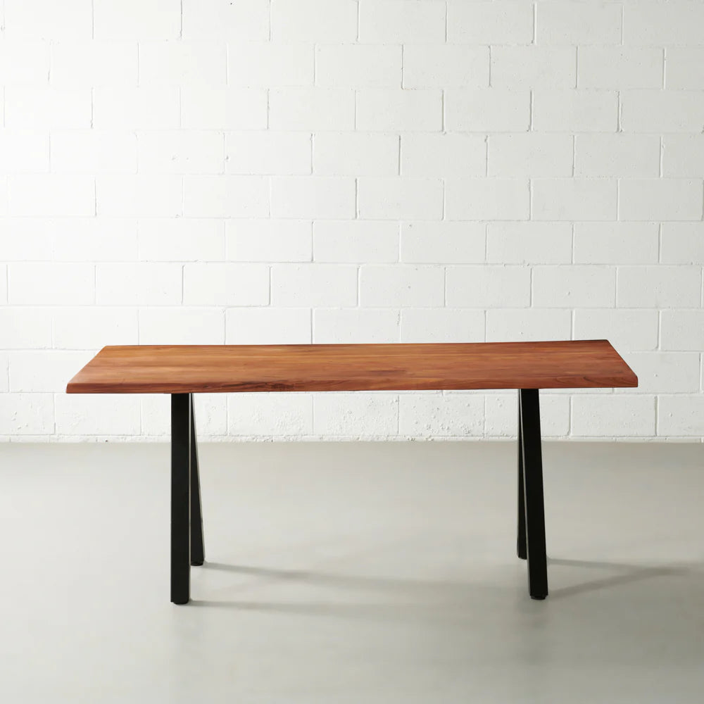 Danton Solid Acacia Live Edge Dining Table