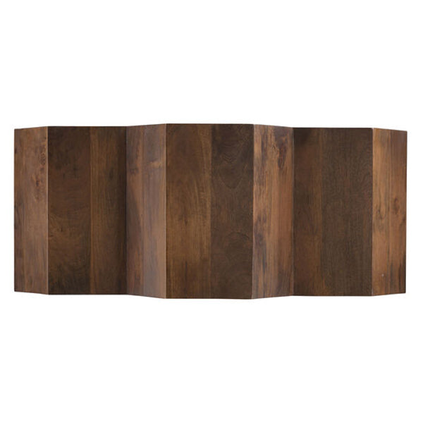 okia solid wood book shelve in brown finish