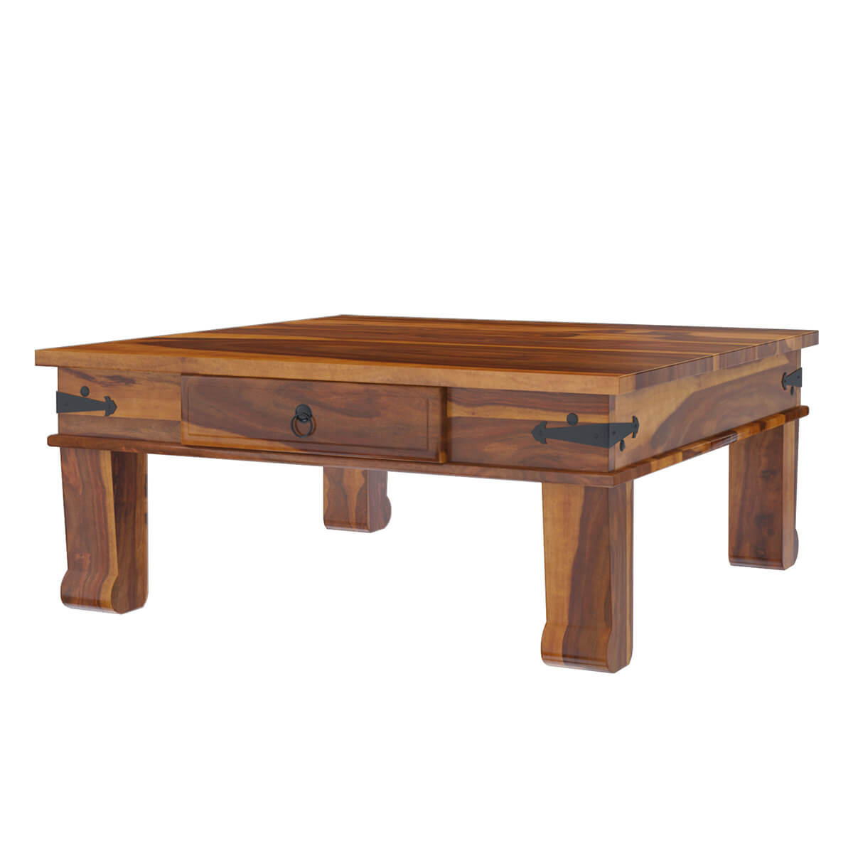 alan solid wood coffee table