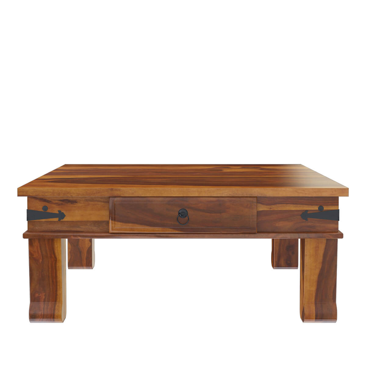 alan solid wood coffee table