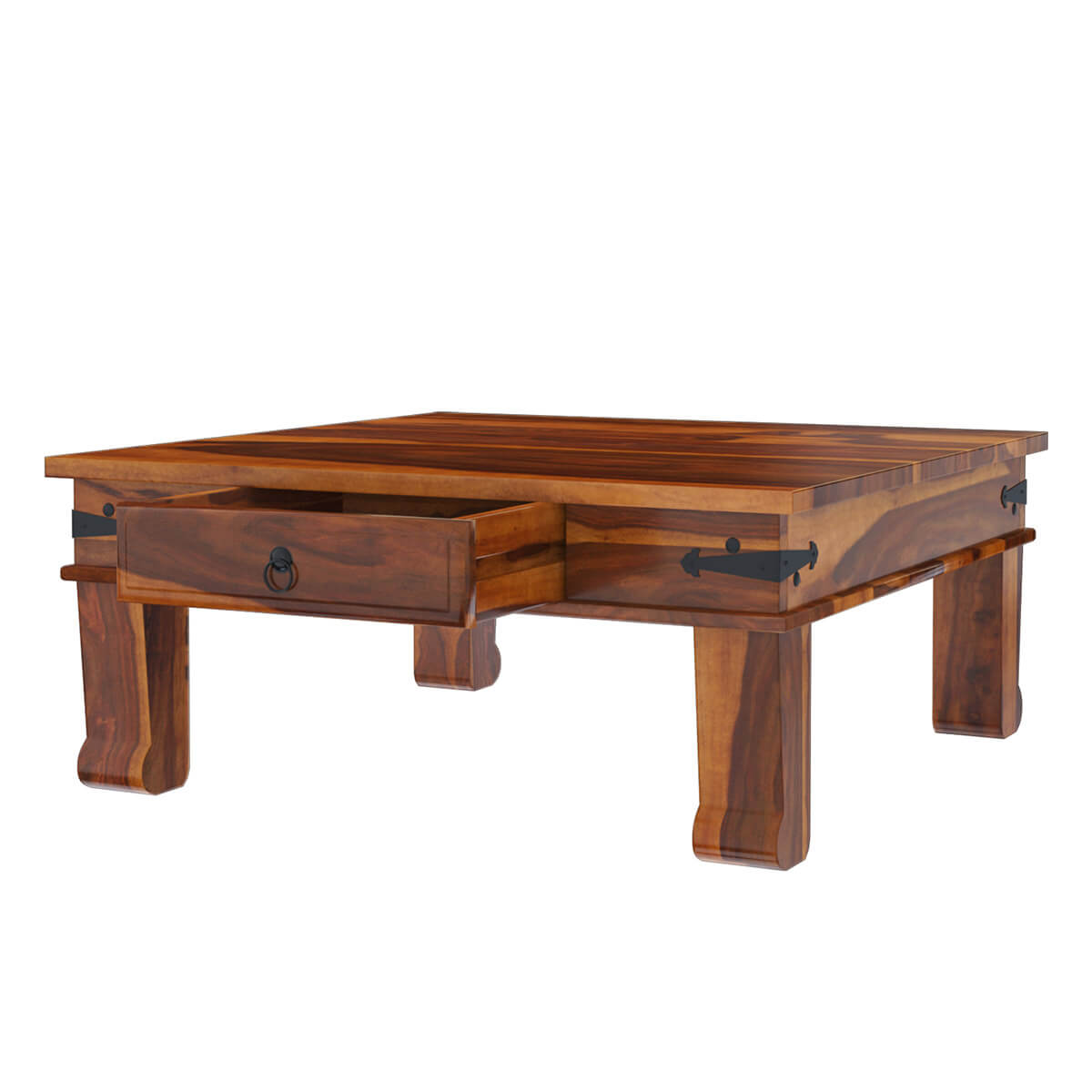 alan solid wood coffee table