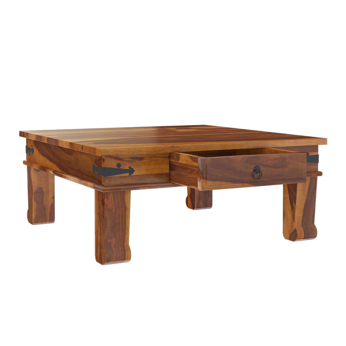 alan solid wood coffee table