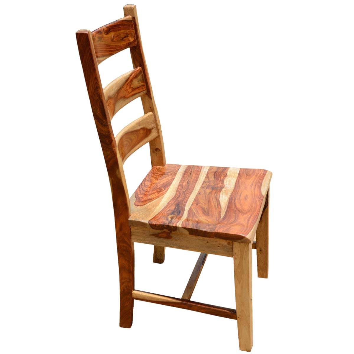 amber solid wood dining chair in natural finish