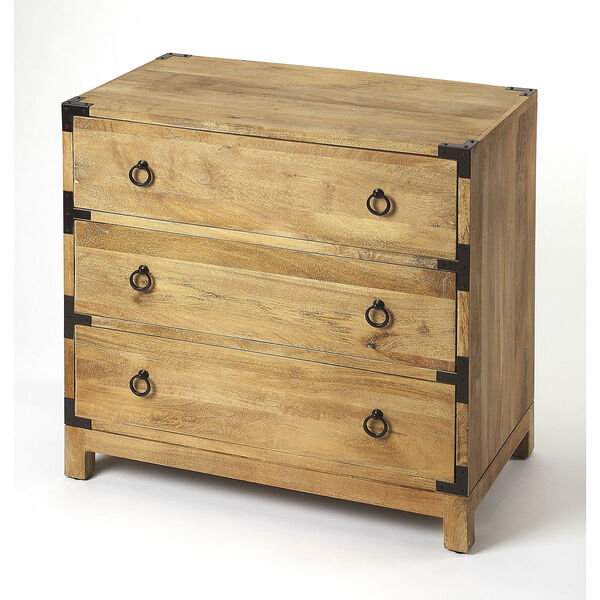 aamchi solid wood chest of drawers in stone finish