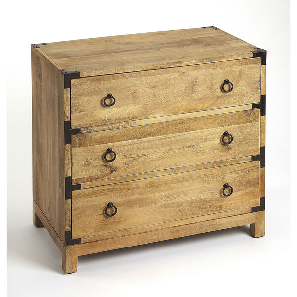 aamchi solid wood chest of drawers in stone finish