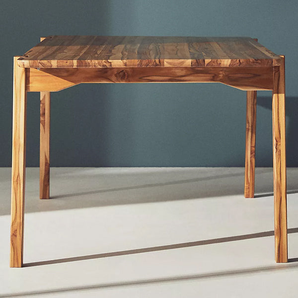 Peter Solid Wood Dining Table In Natural Finish