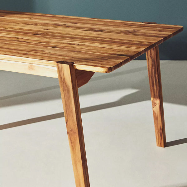 Peter Solid Wood Dining Table In Natural Finish