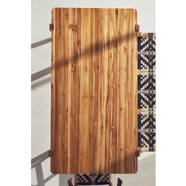 Peter Solid Wood Dining Table In Natural Finish