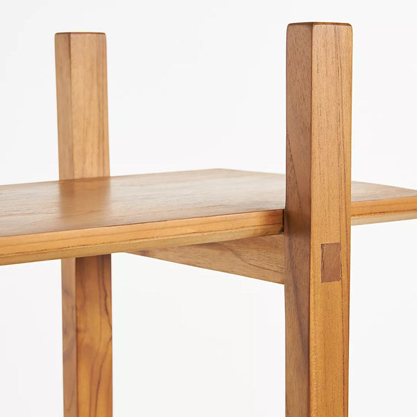 jordan solid wood book shelve in natural finish