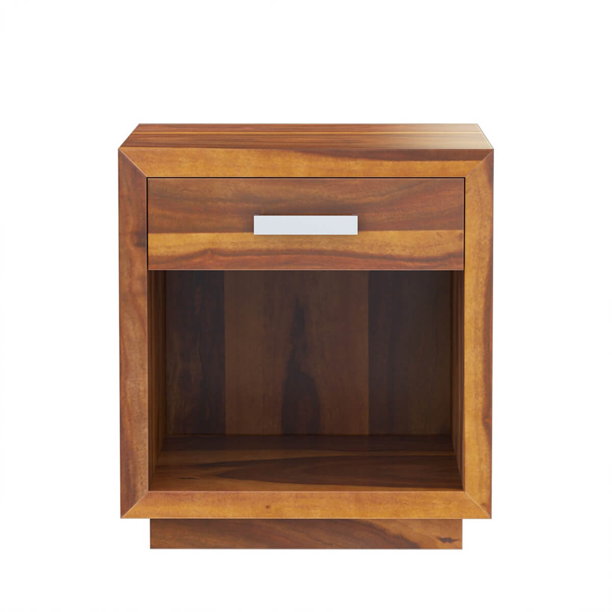 florentina solid wood bedside table in natural finish