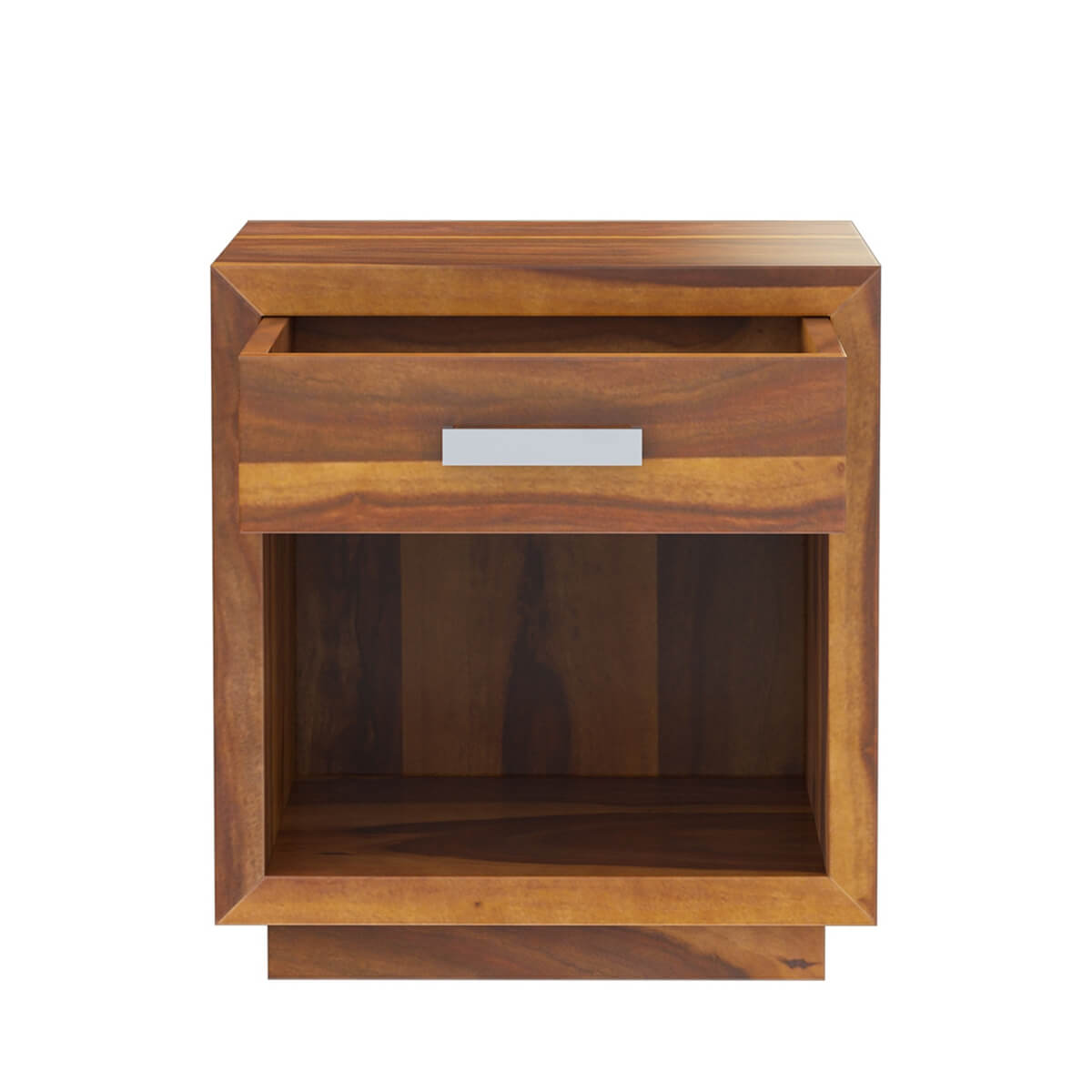 florentina solid wood bedside table in natural finish