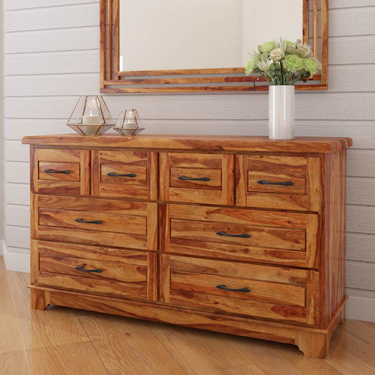 olton solid wood dressing table in natural finish