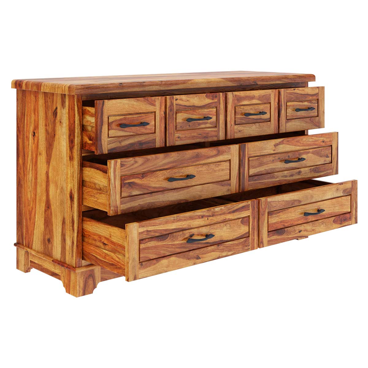 olton solid wood dressing table in natural finish