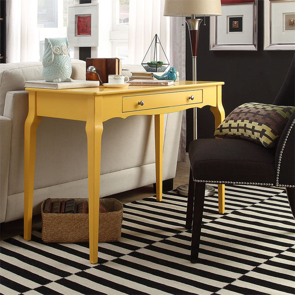 elvis solid wood yellow office table