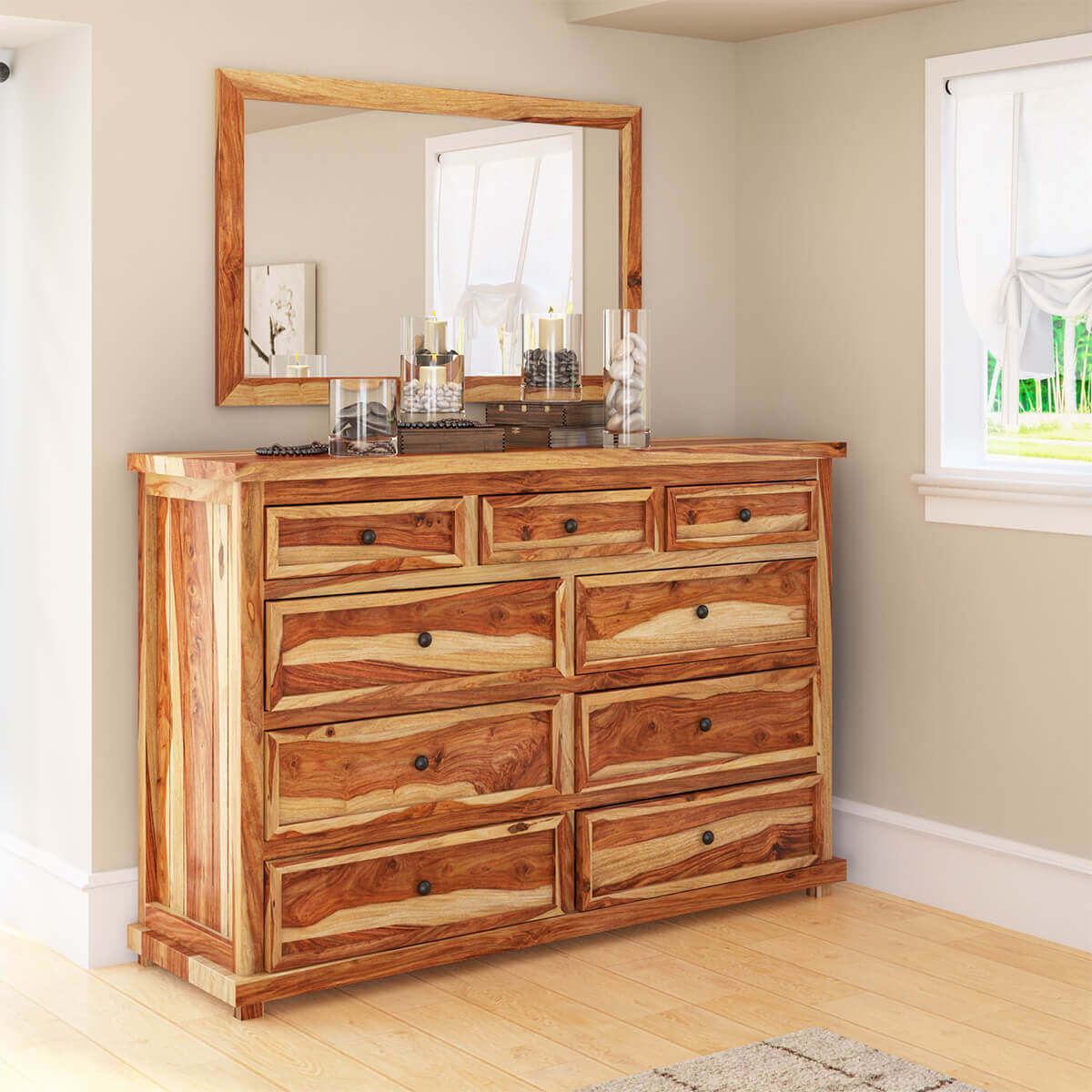 livia solid wood dresser