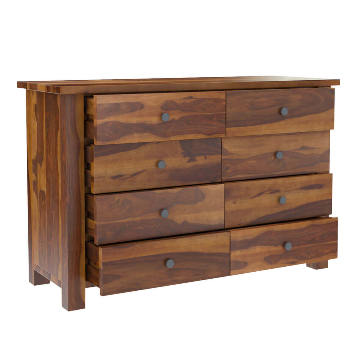 solid wood dresser in natural finish