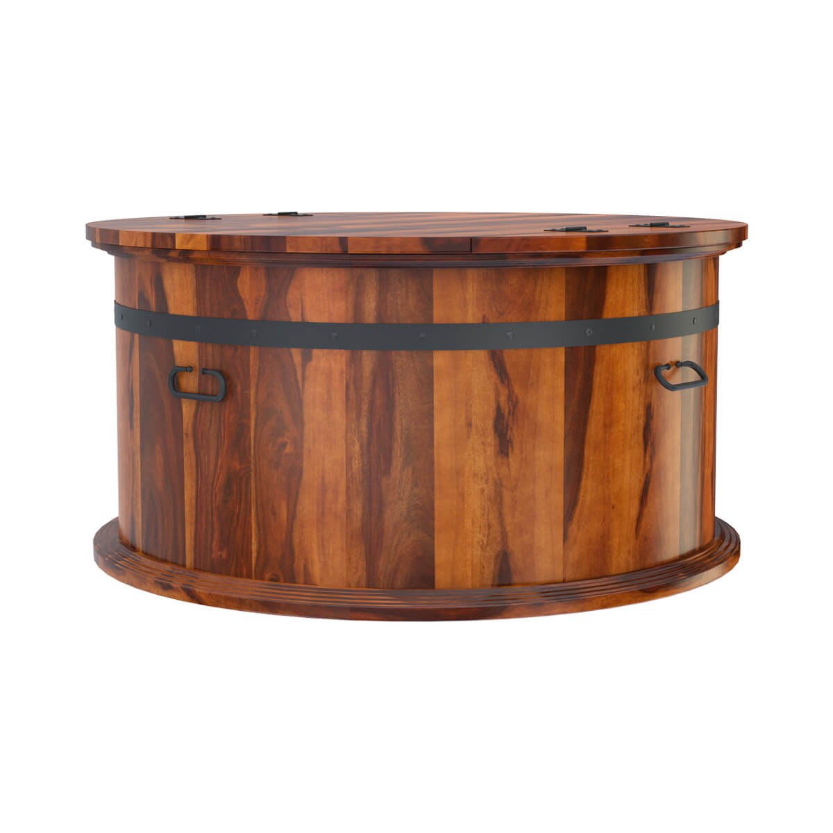 eiko solid wood coffee table in natural finish
