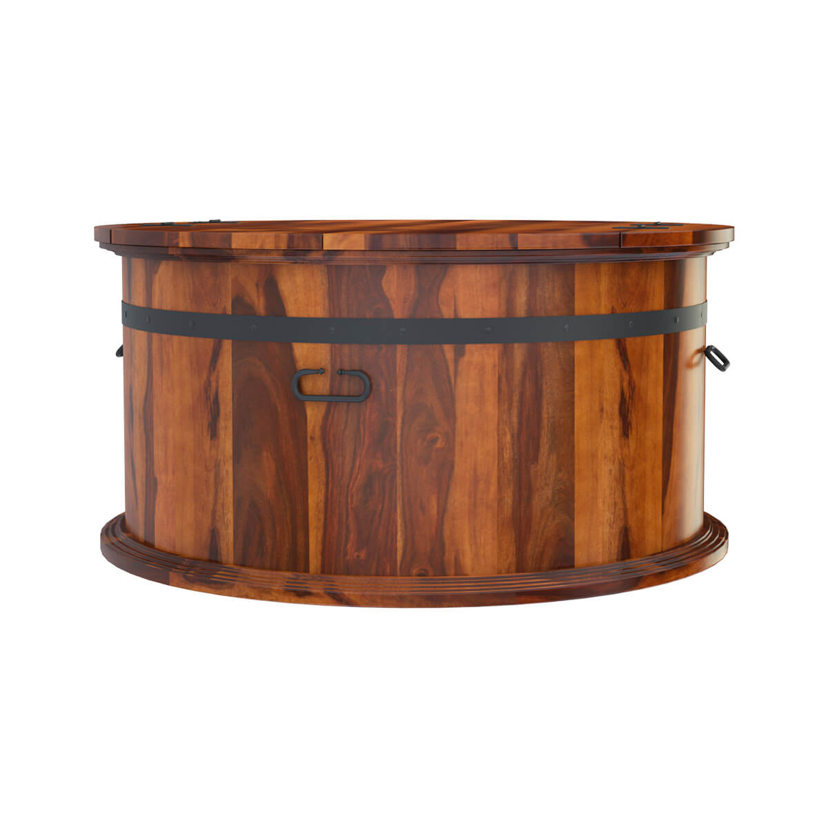eiko solid wood coffee table in natural finish