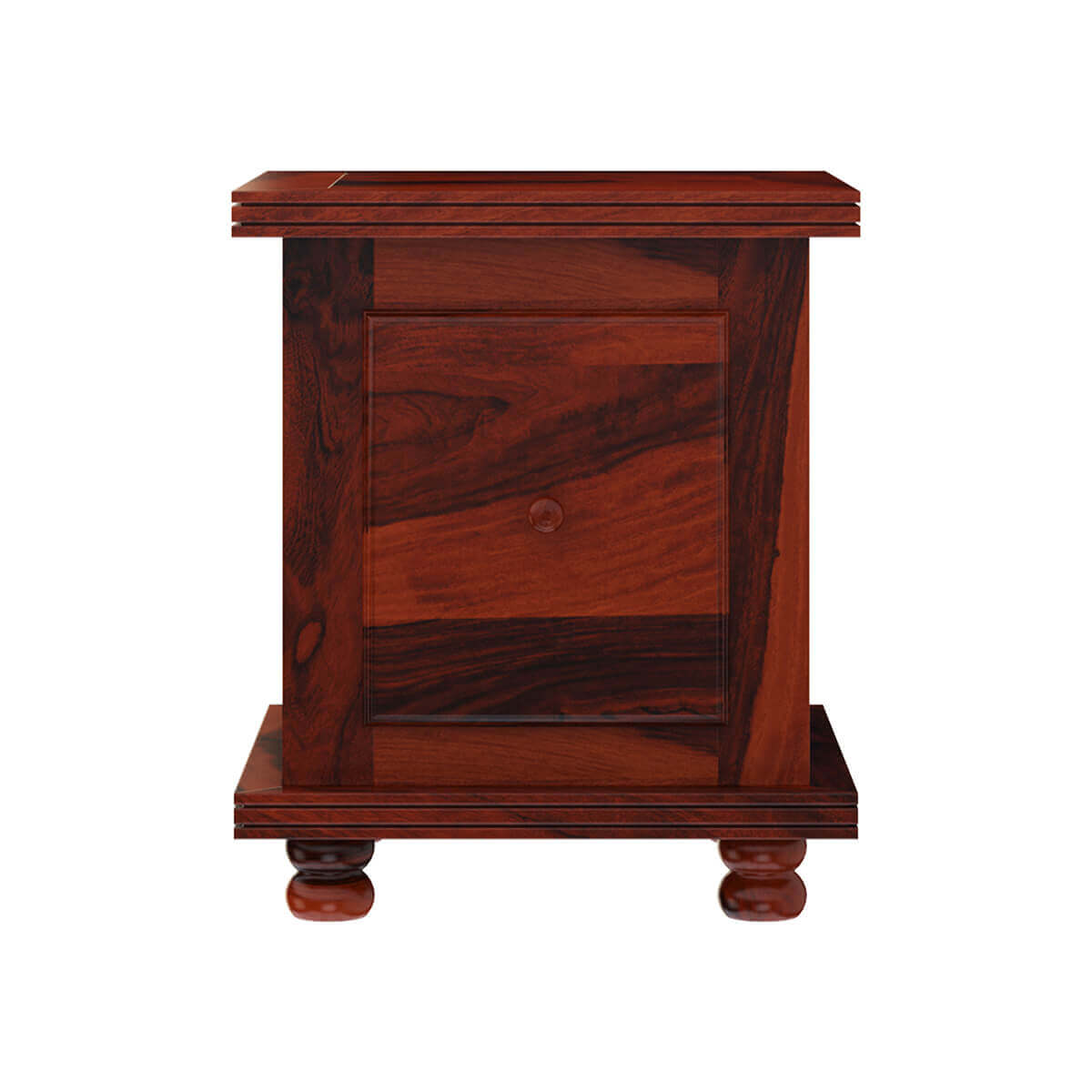 portico solid wood end table