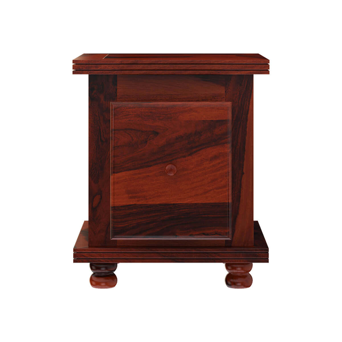 portico solid wood end table