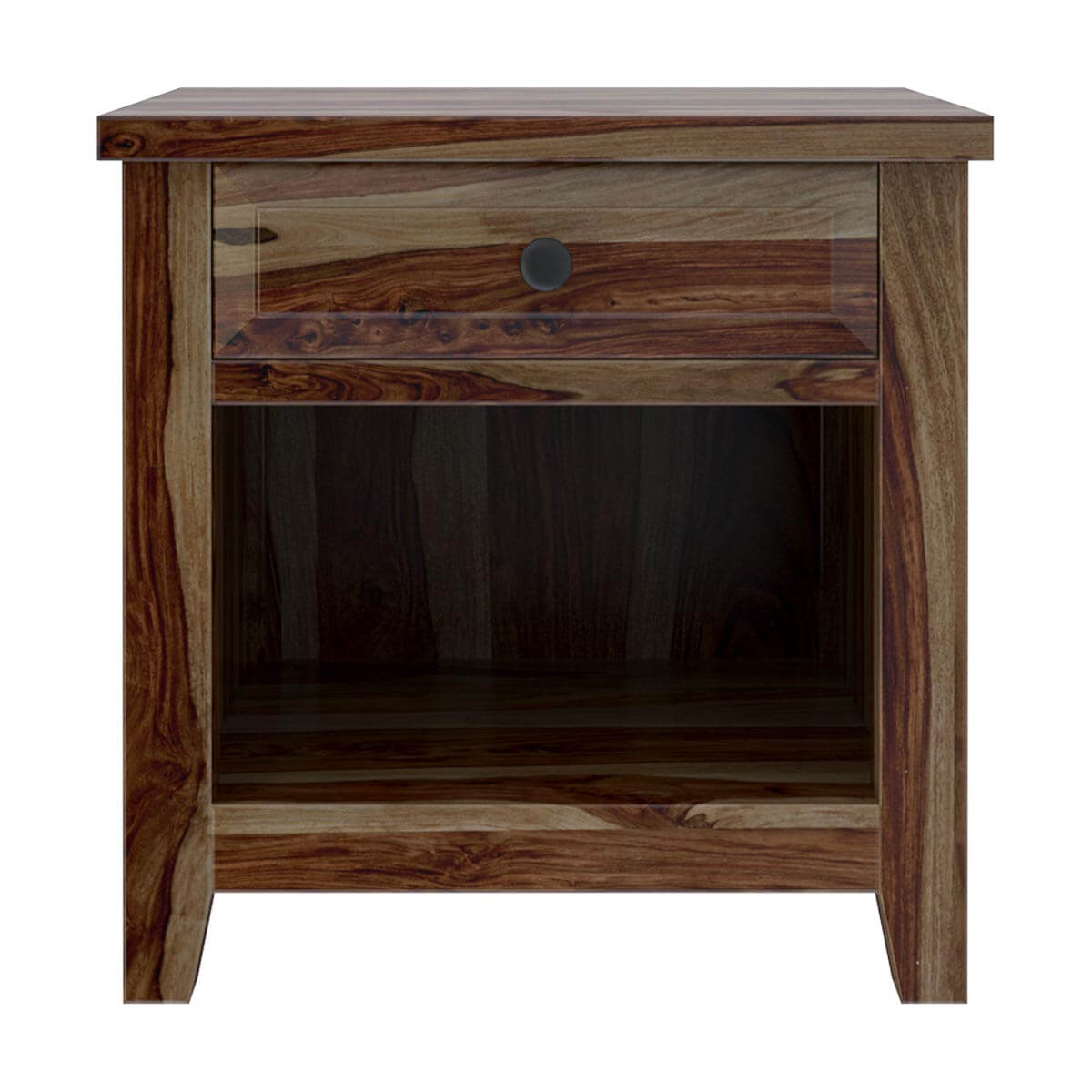 irvin solid wood bedside table in espresso finish