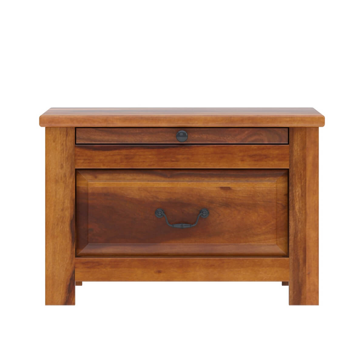 flora solid wood bedside table in natural finish