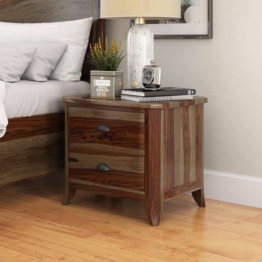romeo solid wood bedside table
