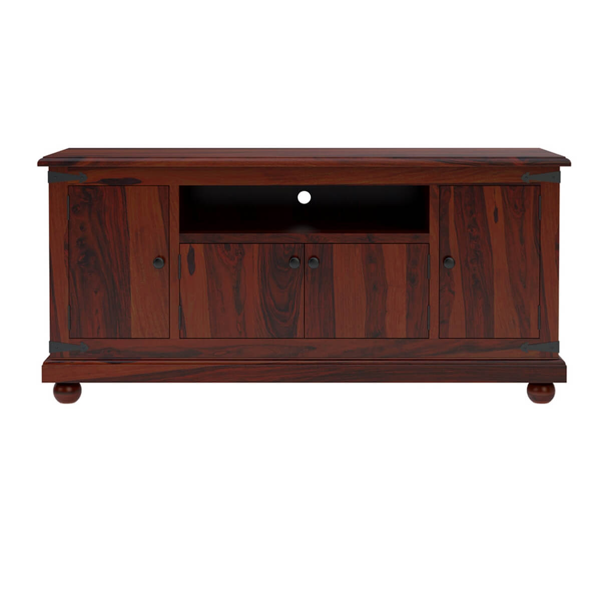 Matay solid wood TV unit in rosewood finish