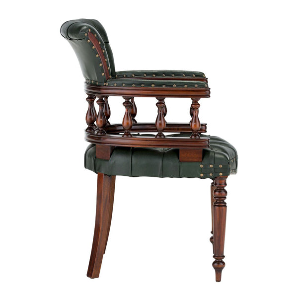 singh armchair in green colour