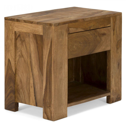 rio solid wood bedside table