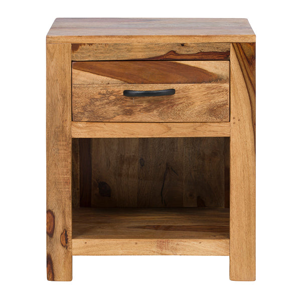 alankaar solid wood bedside table